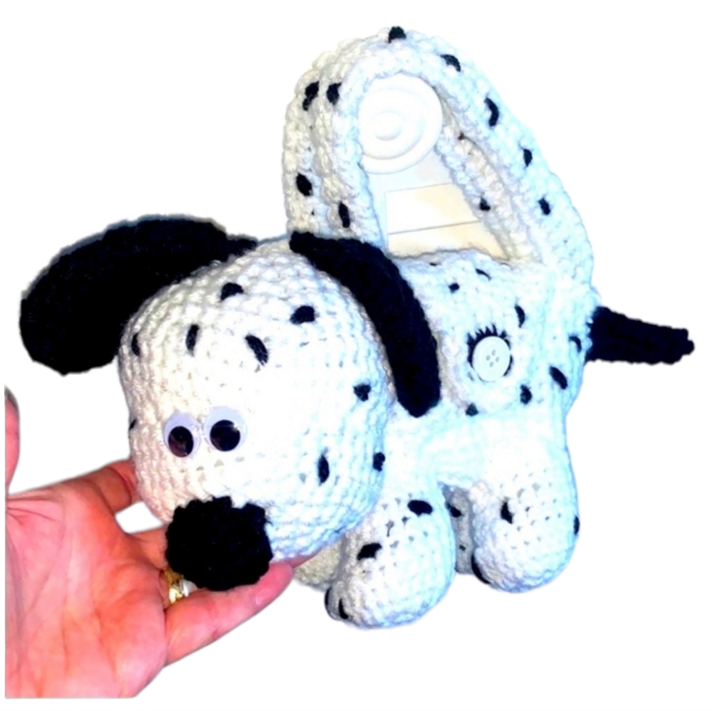 Dalmation Puppy New Toy Hand Crocheted - Picture 7 of 8